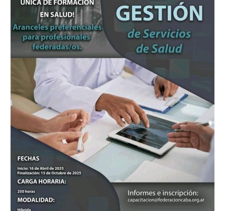 Diplomatura en Gestión de Servicios de Salud